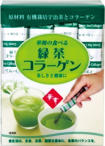 Collagen hanamai trà xanh tea